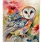 Edge Collections - 11.25" X 15.50" - Multicolor - Barn Owl Decorative Banner Outside - 1 Piece